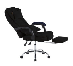 Hygrad Built to Survive Swivel Velvet Office Chair Ergonomic Leisure Chair Height Adjustable Desk Chair - Black - thumbnail 2