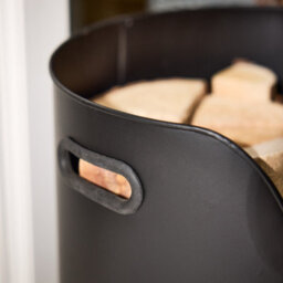 Dibor Country Fireside Log Storage And Kindling Bucket With Poker And Tongs - thumbnail 5