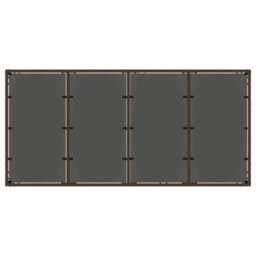 Walplus Garden Table With Glass Top Brown 190X90X75 Cm Poly Rattan - thumbnail 7