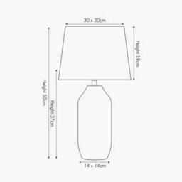 Pacific Lifestyle Gold Textured Ceramic Table Lamp - thumbnail 2