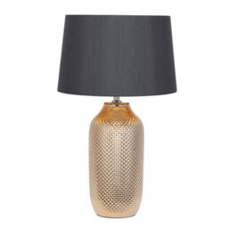 Pacific Lifestyle Gold Textured Ceramic Table Lamp