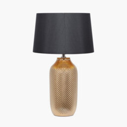 Pacific Lifestyle Gold Textured Ceramic Table Lamp - thumbnail 5