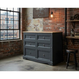 Mercers Furniture Corona Charcoal 3+3 Chest Of Drawers - thumbnail 6