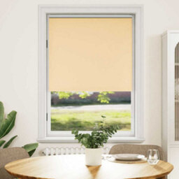 Berkfield Reflective Roller Blind Blackout 120 X 175 Cm Beige - thumbnail 2