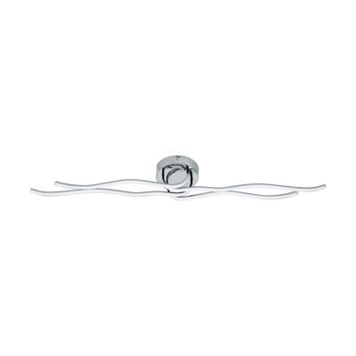 Stylish Wall And Ceiling Light With Chrome Finish And Led Bulb - image 1