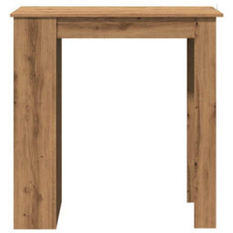 Berkfield Bar Table With Shelf Artisan Oak 102X50X103.5 Cm Engineered Wood - thumbnail 4
