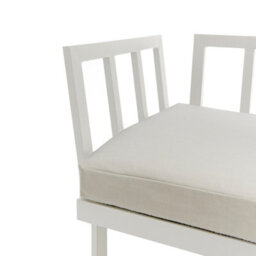 Home Detail Roman White Aluminium L-Shape Garden Sofa Set With Beige Cushions - thumbnail 4