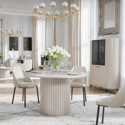 Arte Elegant Cashmere Zante Za8 Dining Table 1200mm X 750mm X 1200mm - Warm Dining Solution - thumbnail 2