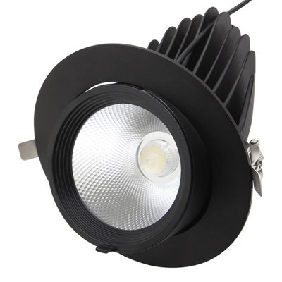 Long Life Lamps Company 30W Led Downlight Adjustable Commercial Recessed Black Ceiling Spot Light 5000K Cda02 - image 1
