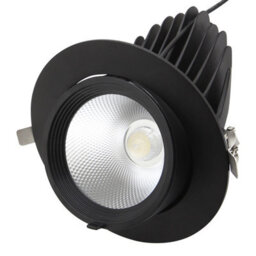 Long Life Lamps Company 30W Led Downlight Adjustable Commercial Recessed Black Ceiling Spot Light 5000K Cda02 - thumbnail 1