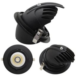 Long Life Lamps Company 30W Led Downlight Adjustable Commercial Recessed Black Ceiling Spot Light 5000K Cda02 - thumbnail 4