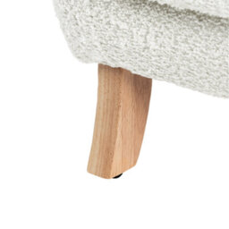 Wyld And Coco Nest And Nook Nursery Chair Off-White Bouclé With Armrests Modern Kids Armchair - thumbnail 8