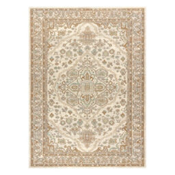 RugsX Wool Carpet Soho 477.01.la100 Osta - Ornament, Rosette Beige 135X200 Cm - thumbnail 2
