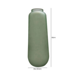 Vanity Living 50Cm Mint Green Glass Vase, Tall Decorative Handmade Glass Flower Vase For Living Room - thumbnail 3
