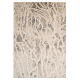 Loomed Silver Grey Metallic Marble Lustre Sheen Rug 120X170Cm - thumbnail 1