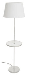 Orsina Chrome Finish Tapered Table Lamp, Easy-To-Use Switch Besides Lamp, Space-Saver Lounge Room Lamp - thumbnail 2