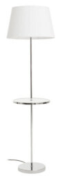 Orsina Chrome Finish Tapered Table Lamp, Easy-To-Use Switch Besides Lamp, Space-Saver Lounge Room Lamp