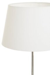 Orsina Chrome Finish Tapered Table Lamp, Easy-To-Use Switch Besides Lamp, Space-Saver Lounge Room Lamp - thumbnail 4