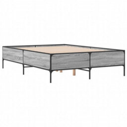 Berkfield Bed Frame Without Mattress Grey Sonoma 120X190 Cm Small Double - thumbnail 6