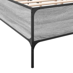 Berkfield Bed Frame Without Mattress Grey Sonoma 120X190 Cm Small Double - thumbnail 7