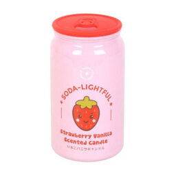 Something Different Soda-Lightful Strawberry And Vanilla Can Scented Candle Pink (One Size)