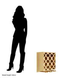 Orsina Space Saving 12 Bottle Rose Gold Finish Wine Rack, Elegant Wine Bottle Rack For Cupboard, Stylish Wine Rack - thumbnail 5