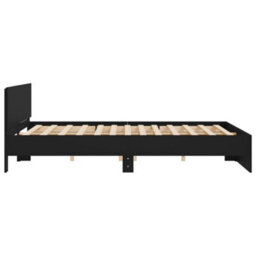 Berkfield Bed Frame Without Mattress Black 180X200 Cm Super King - thumbnail 6