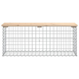 Vidaxl Garden Bench Gabion Design 103X31.5X42 Cm Solid Wood Pine Garden Benches - thumbnail 3