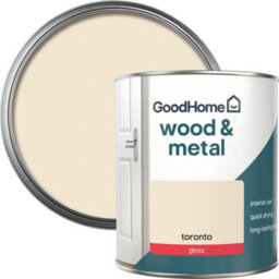 GoodHome Toronto Gloss Interior Metal & Wood Paint, 750Ml