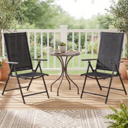 Gainoom Patio Folding Chairs Set Of 2 Adjustable High Back Outdoor Recliners Portable Lawn Chairs - thumbnail 7