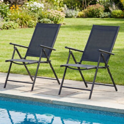 Gainoom Patio Folding Chairs Set Of 2 Adjustable High Back Outdoor Recliners Portable Lawn Chairs - thumbnail 6