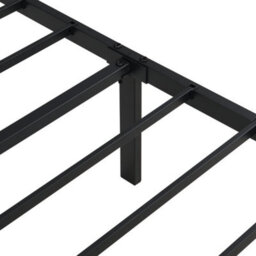 Abrihome 3Ft Single Metal Bed With Multi-Color Led Lights & Charging Ports, Storage Bed Frame, Black - thumbnail 7
