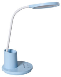 Beliani Blue Desk Lamp With Adjustable Arm, Stepless Dimmer And 3 Cct Modes - Compact Office Lighting - thumbnail 3