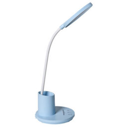 Beliani Blue Desk Lamp With Adjustable Arm, Stepless Dimmer And 3 Cct Modes - Compact Office Lighting - thumbnail 2