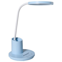 Beliani Blue Desk Lamp With Adjustable Arm, Stepless Dimmer And 3 Cct Modes - Compact Office Lighting - thumbnail 5