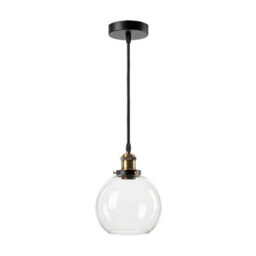Emitto Retro Industrial Glass Lampshade Ceiling Pendant Light Adjustable C... - thumbnail 3