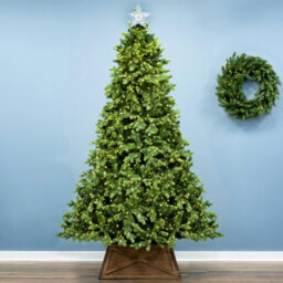 Christmas Tree World Silver Battery-Powered Star Tree Topper - Snowflake Scene - thumbnail 4