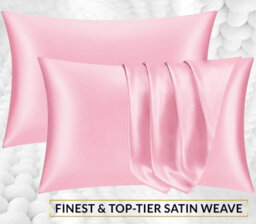 Lazzaro 4 Pack Satin Silk Pillowcases For Hair & Skin Soft Smooth With Envelope Closure - thumbnail 2