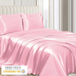 Lazzaro 4 Pack Satin Silk Pillowcases For Hair & Skin Soft Smooth With Envelope Closure - thumbnail 3