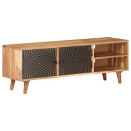 Berkfield Tv Cabinet 115X30X39 Cm Solid Acacia Wood