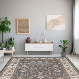 Jasmin Grey Persian Large Rug, (L)230Cm X (W)160Cm - thumbnail 2
