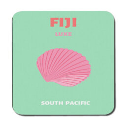 Benjamin Tate Design Fiji Luxe South Pacific Placemat Coaster Set Premium Print Technology Wood Base Limited Edition - thumbnail 3