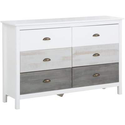Dorel Salva Chest With 2X3 Drawers Mixed Colours 125X35X80Cm - image 1