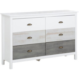 Dorel Salva Chest With 2X3 Drawers Mixed Colours 125X35X80Cm - thumbnail 1