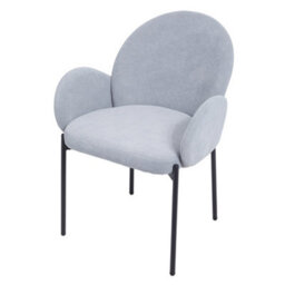 Thehotsale 2Pcs Upholstered Dining Chairs With Armrest In Grey For Living Room,office,bedroom - thumbnail 1