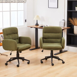 Padded Dining Chair With 180 Degree Auto Rotation, Chenille Fabric Upholstery, Metal Frame - Grey - thumbnail 3