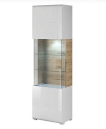 Arte Toledo 05 Display Cabinet - 610mm X 2040mm X 390mm - Elegance Meets Functionality With Optional Led Lighting - thumbnail 1