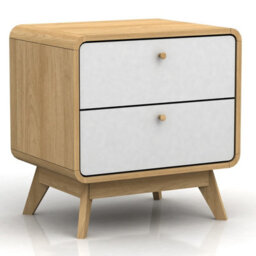 Dorel Cassie Nights. With 2 Drawers In  Oak White Honey - thumbnail 1