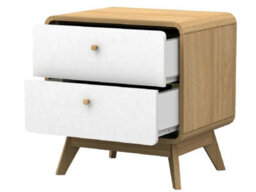 Dorel Cassie Nights. With 2 Drawers In  Oak White Honey - thumbnail 3