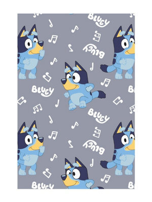 Bluey Grey Fleece Blanket Polyester Soft Throw - image 1